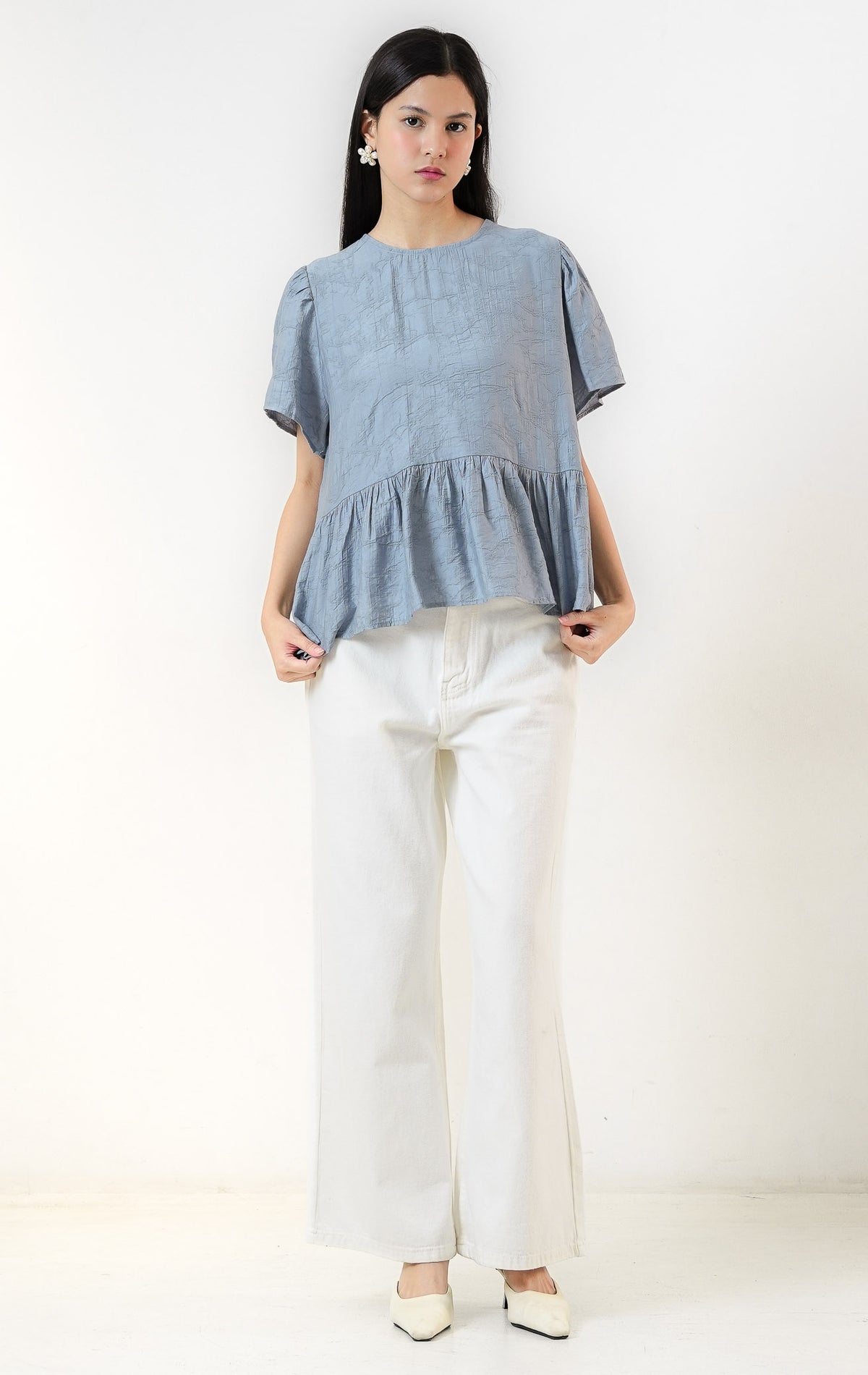Rivena Top Dusty Blue