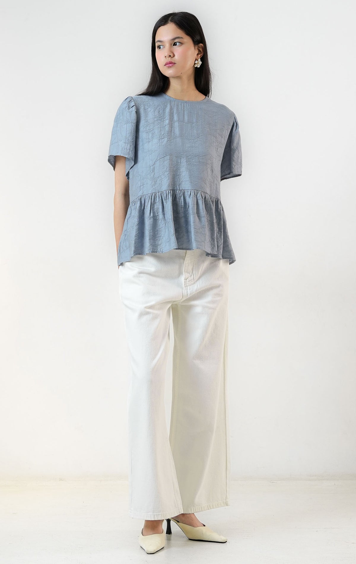 Rivena Top Dusty Blue