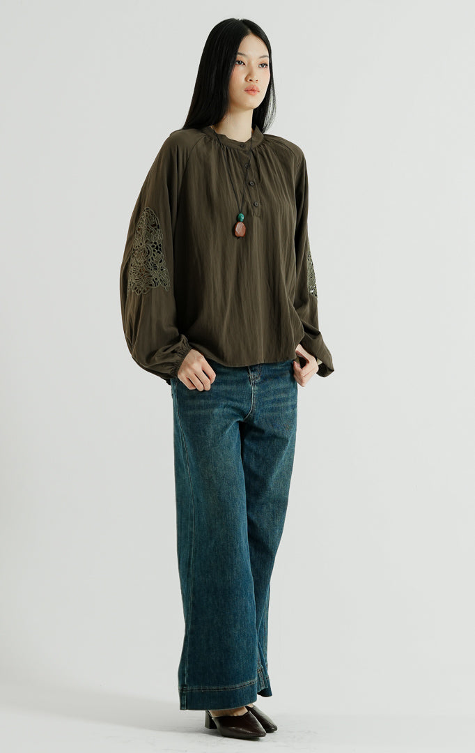 Solven Top Dark Brown