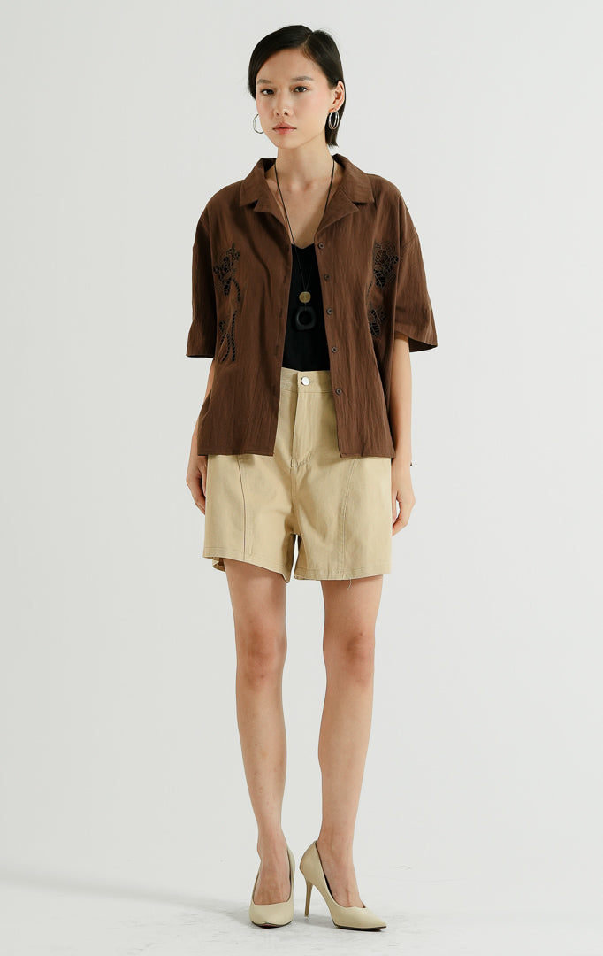 Ziven Top Dark Brown