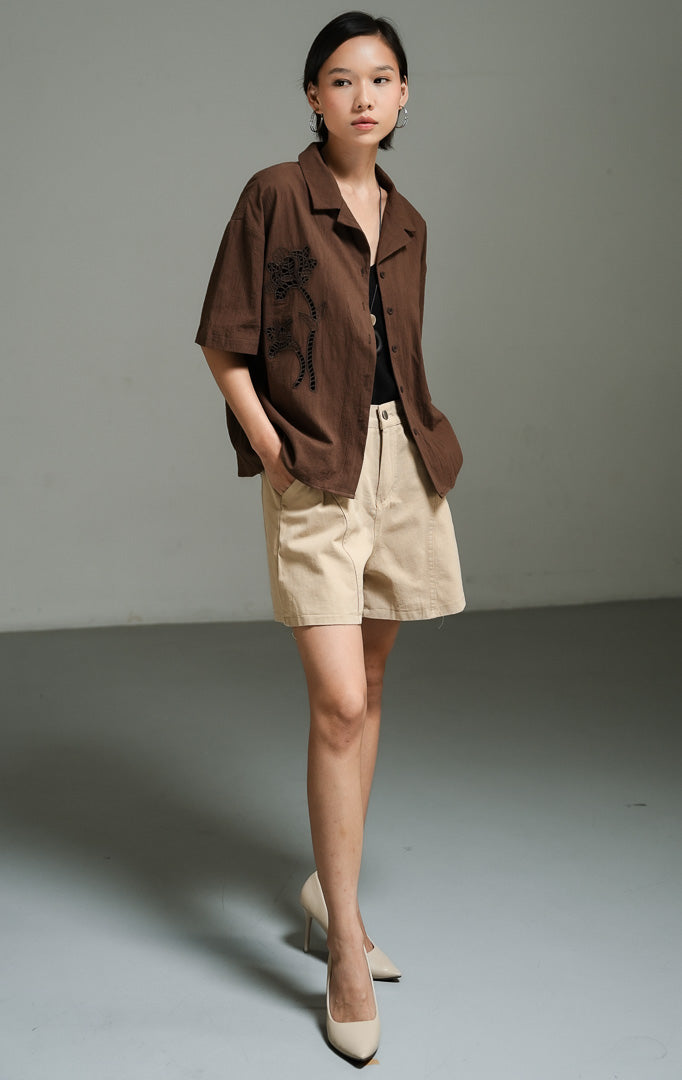Ziven Top Dark Brown
