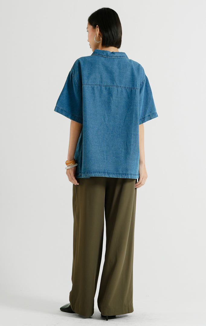 Kaelina Top Dark Denim