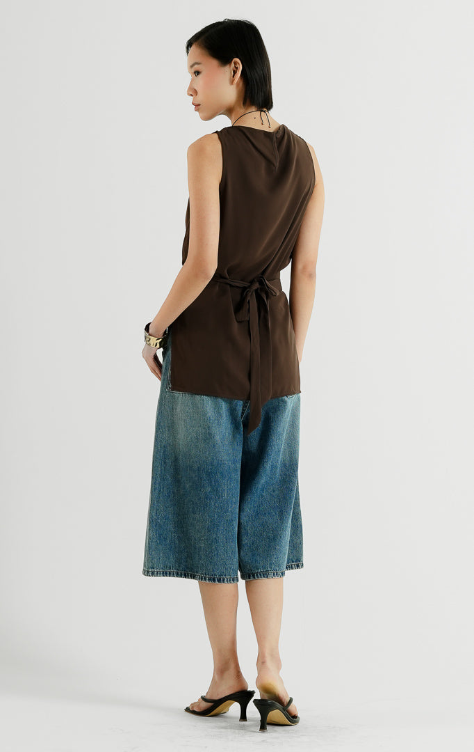 Cassey Top Dark Brown
