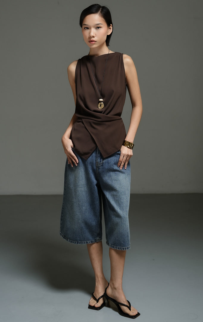 Cassey Top Dark Brown