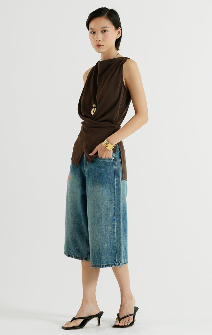 Cassey Top Dark Brown