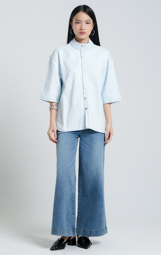Maevelin Top Light Denim