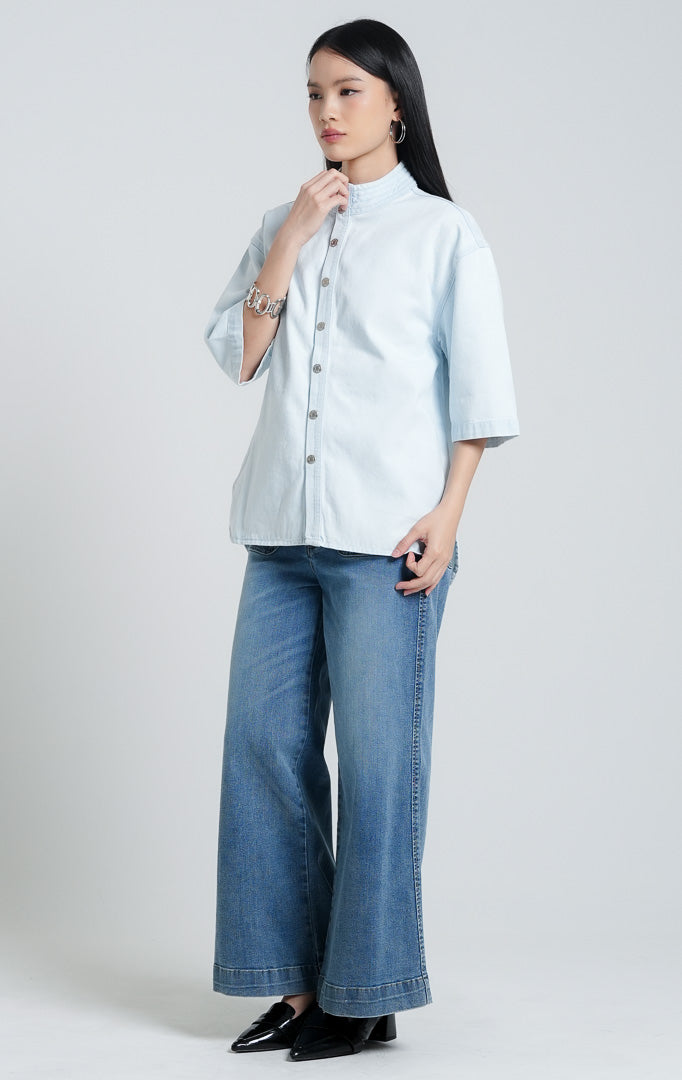 Maevelin Top Light Denim