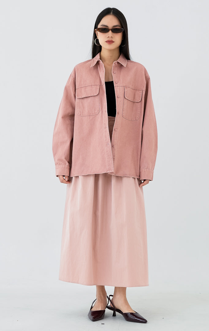 Dahlia Top Dusty Pink
