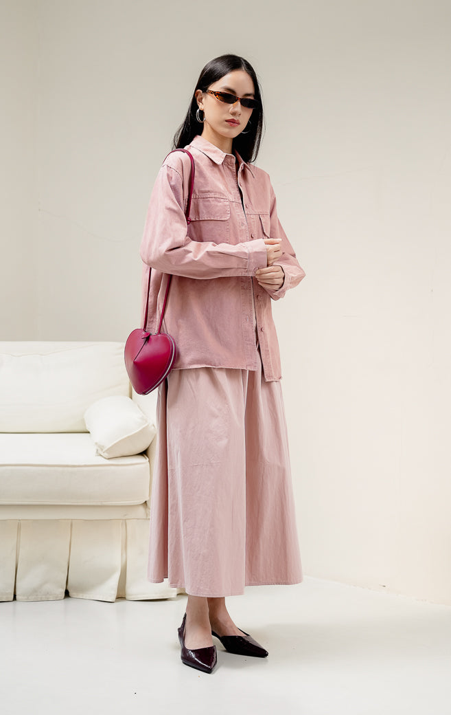 Dahlia Top Dusty Pink