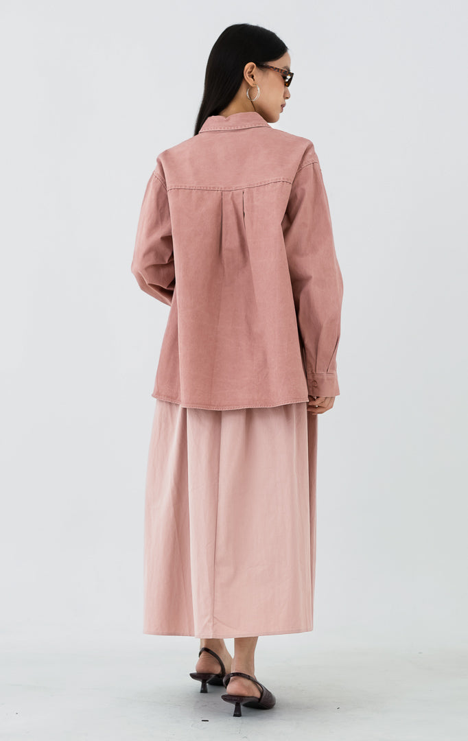 Dahlia Top Dusty Pink