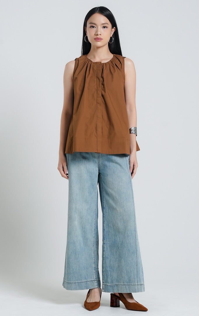 Jolaine Top Brown