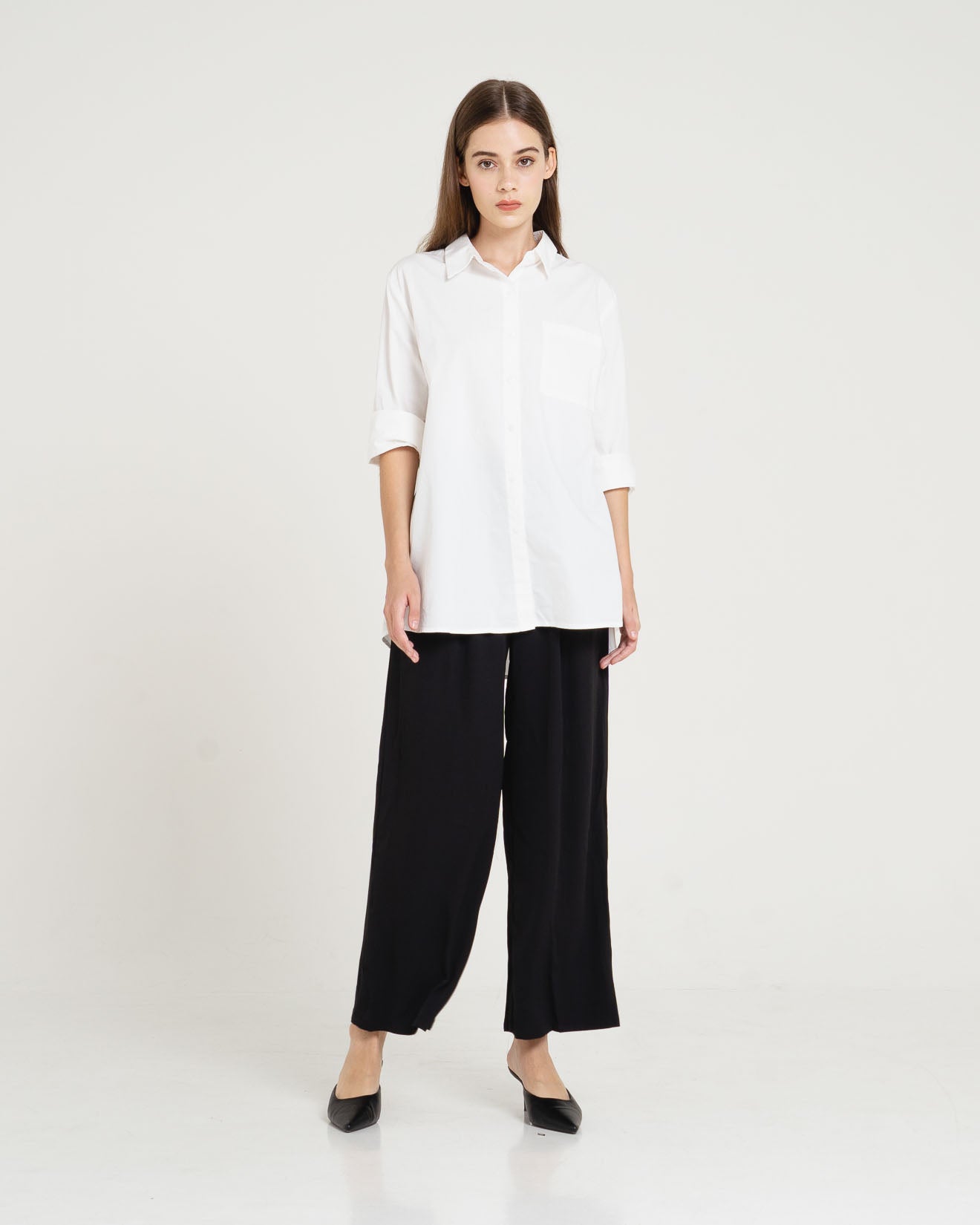 Noleta Oversized White Shirt – 186961