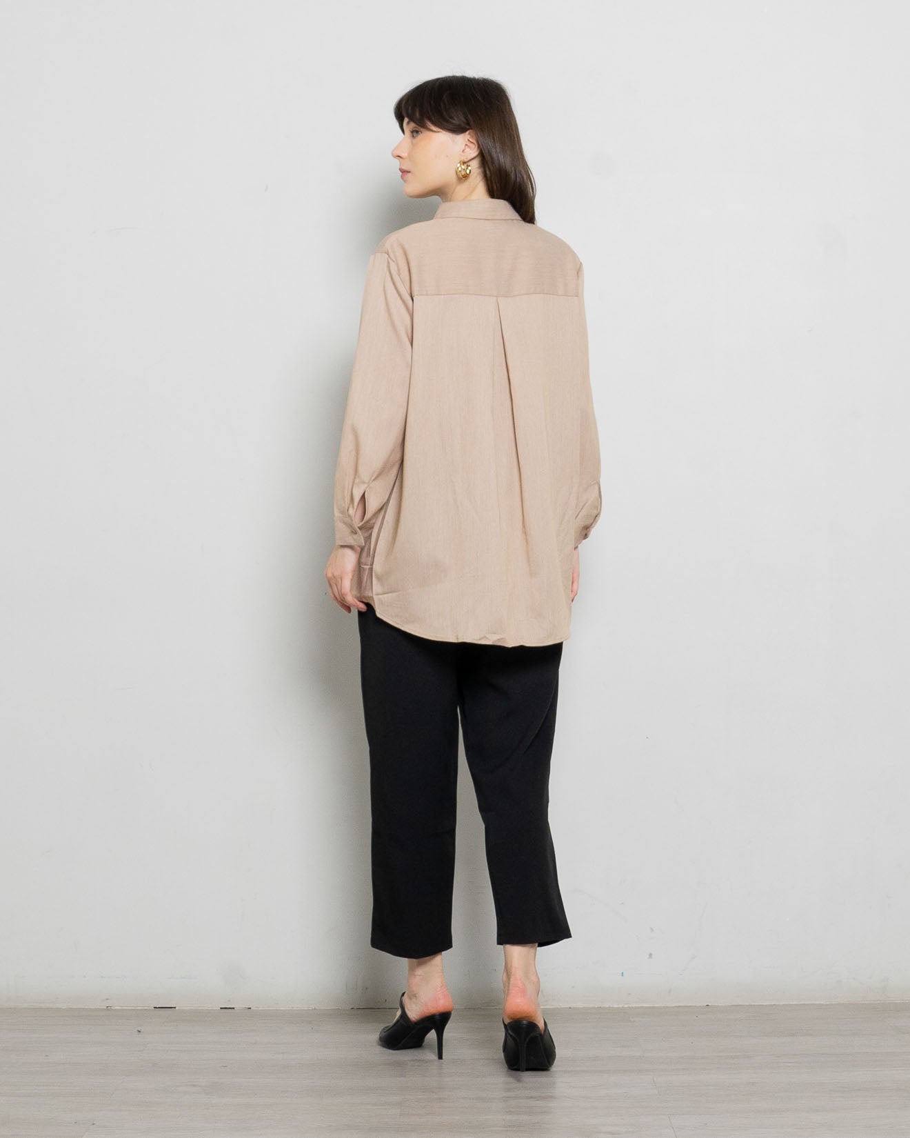 Ovia Oversized Brown Shirt – 186963