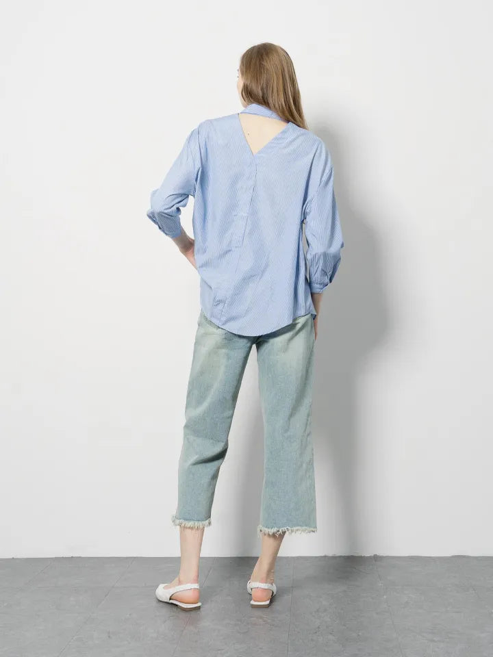 Serene Shirt Blue Striped