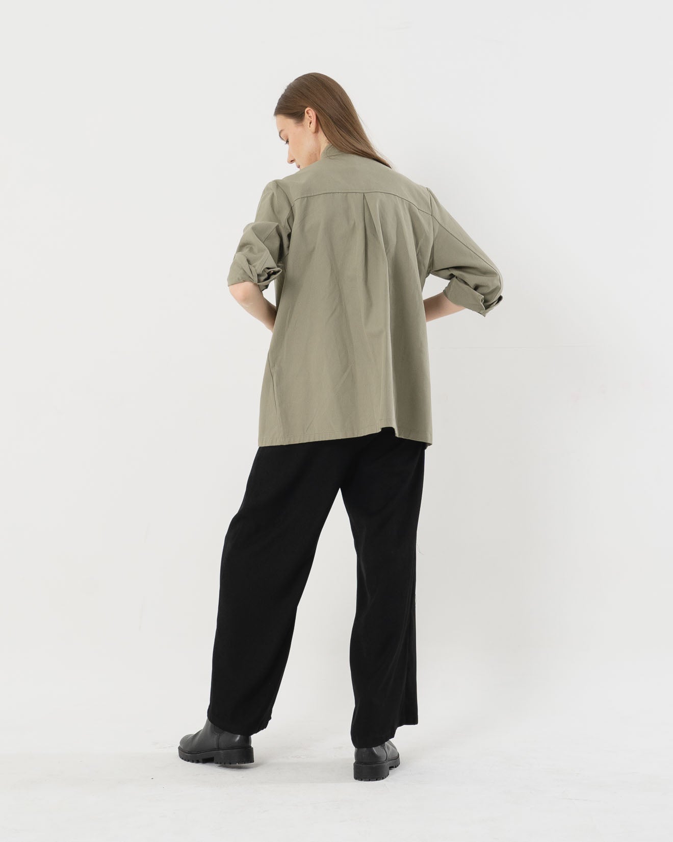 Caspian Oversized Sage green Outer - 187201