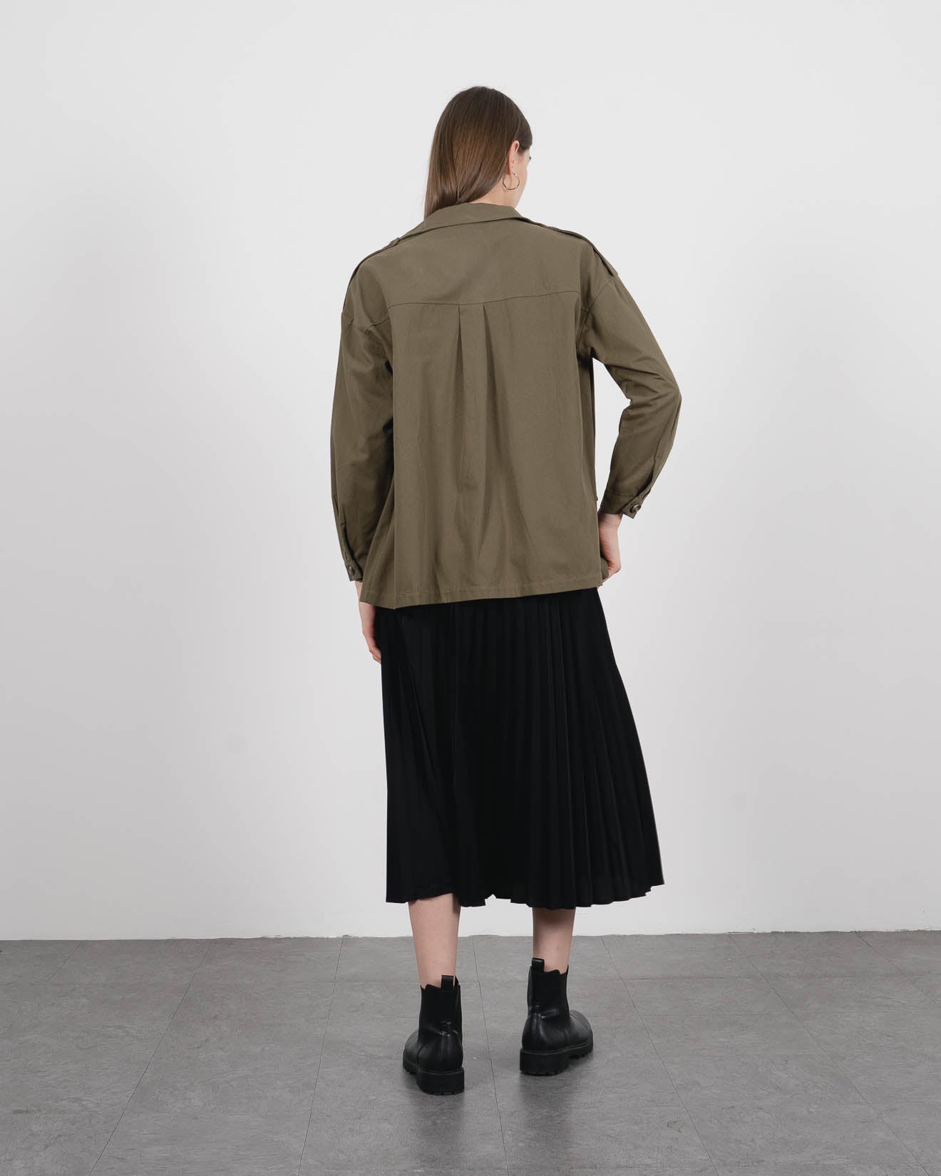 Jorden Oversized Trench Army Outer – 187206