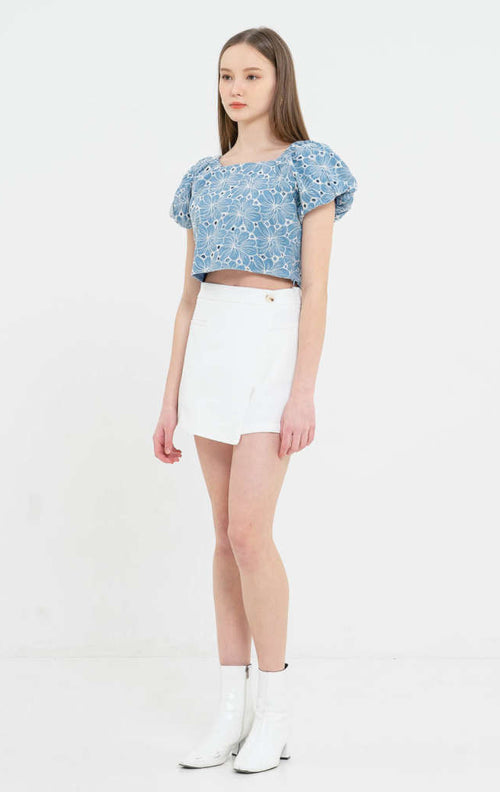 Ari Wrap White Skort – Celana Pendek Wanita - 288954