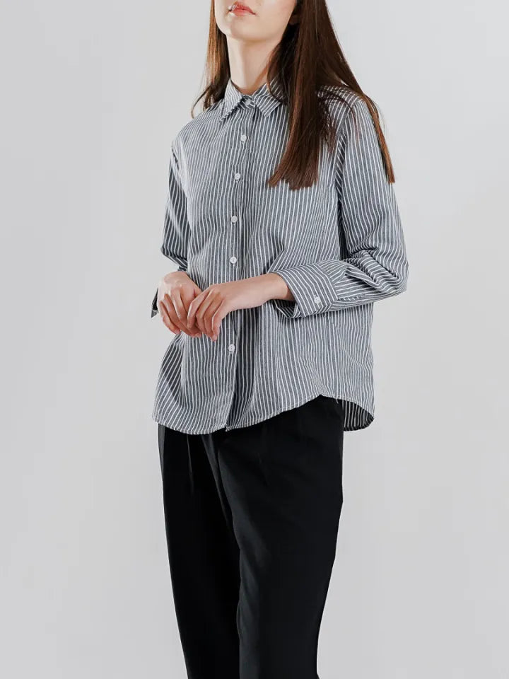 Aurel Shirt Grey Striped