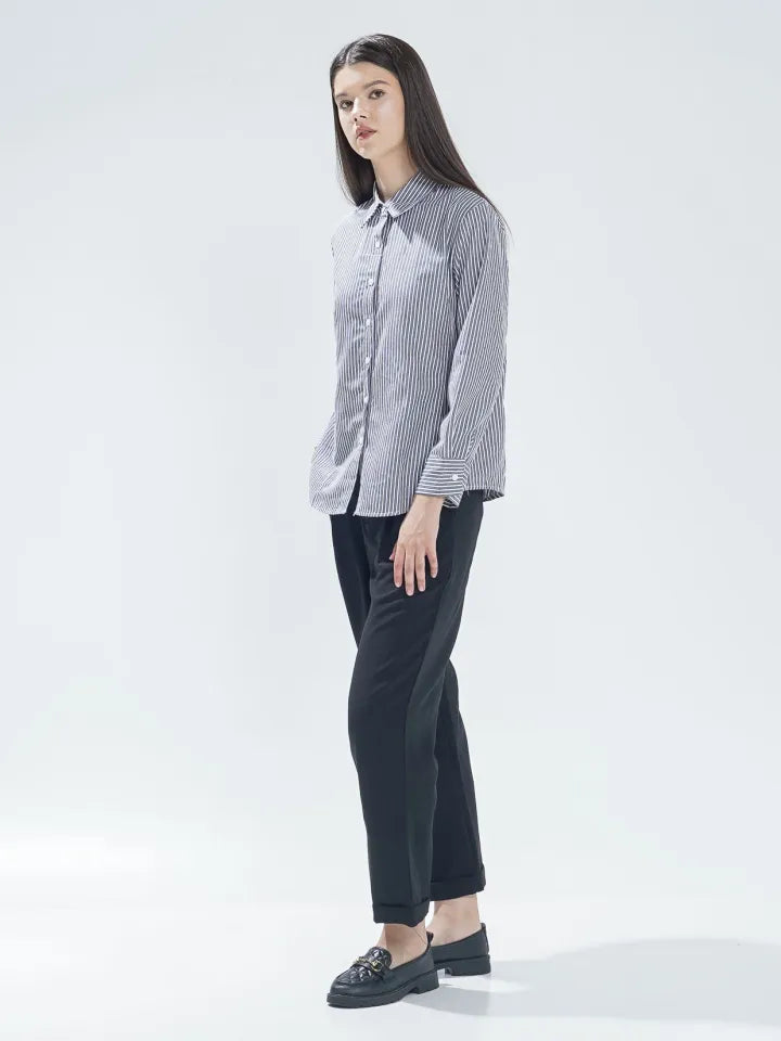 Aurel Shirt Grey Striped