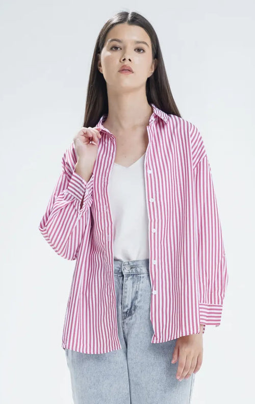 Chana Shirt Red Striped