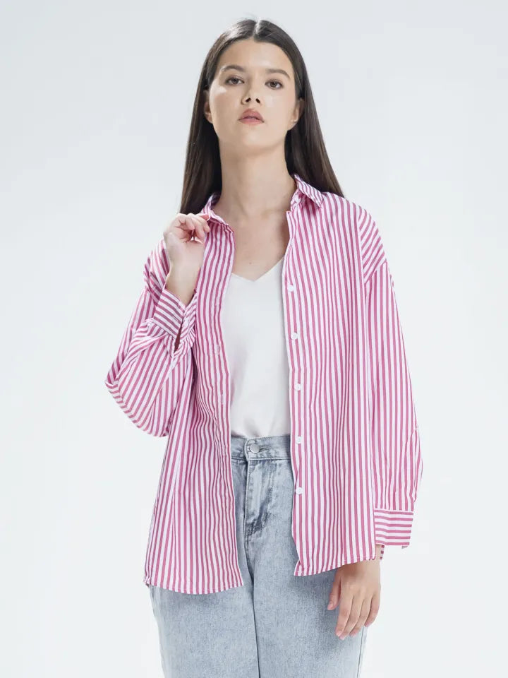 Chana Shirt Red Striped