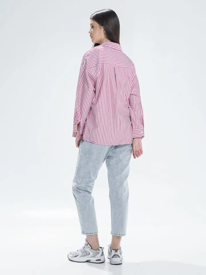 Chana Shirt Red Striped