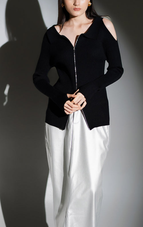The Stage 06 Sweater Black - Sweater Wanita Kekinian - 190820