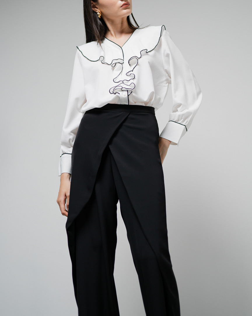 The Stage 18 Blouse White - Atasan Wanita Lengan Panjang - 190919