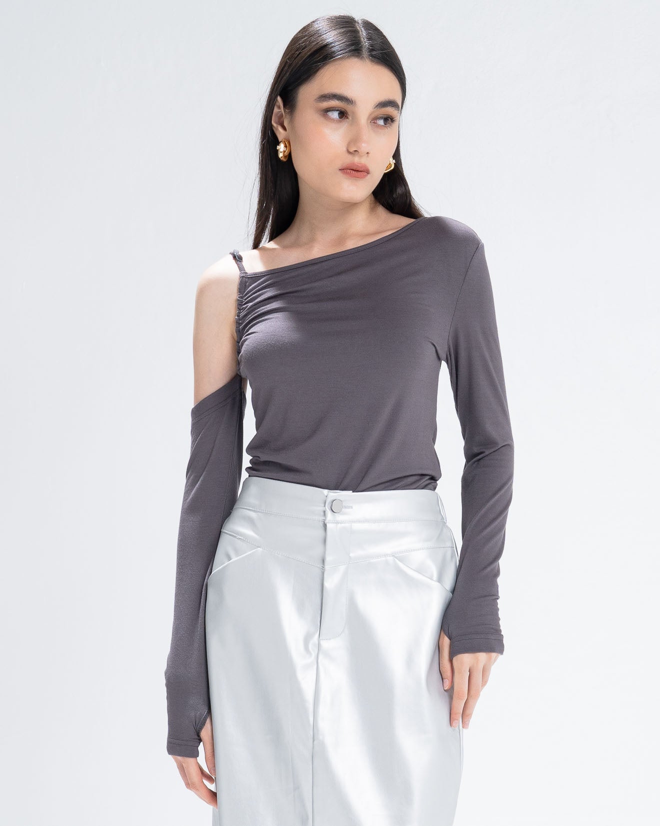 The Stage 20 Top Grey - Atasan Wanita SlimFit - 190923