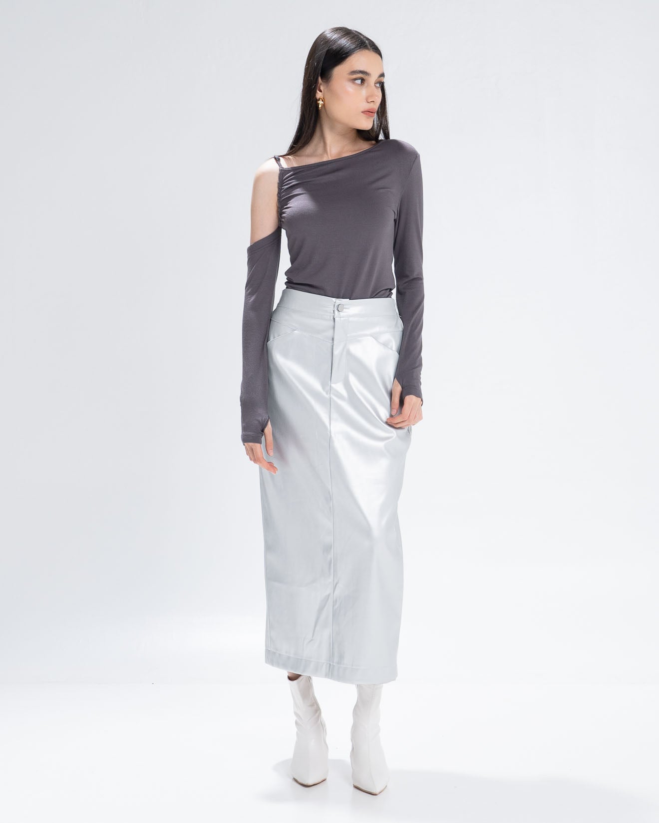 The Stage 20 Top Grey - Atasan Wanita SlimFit - 190923