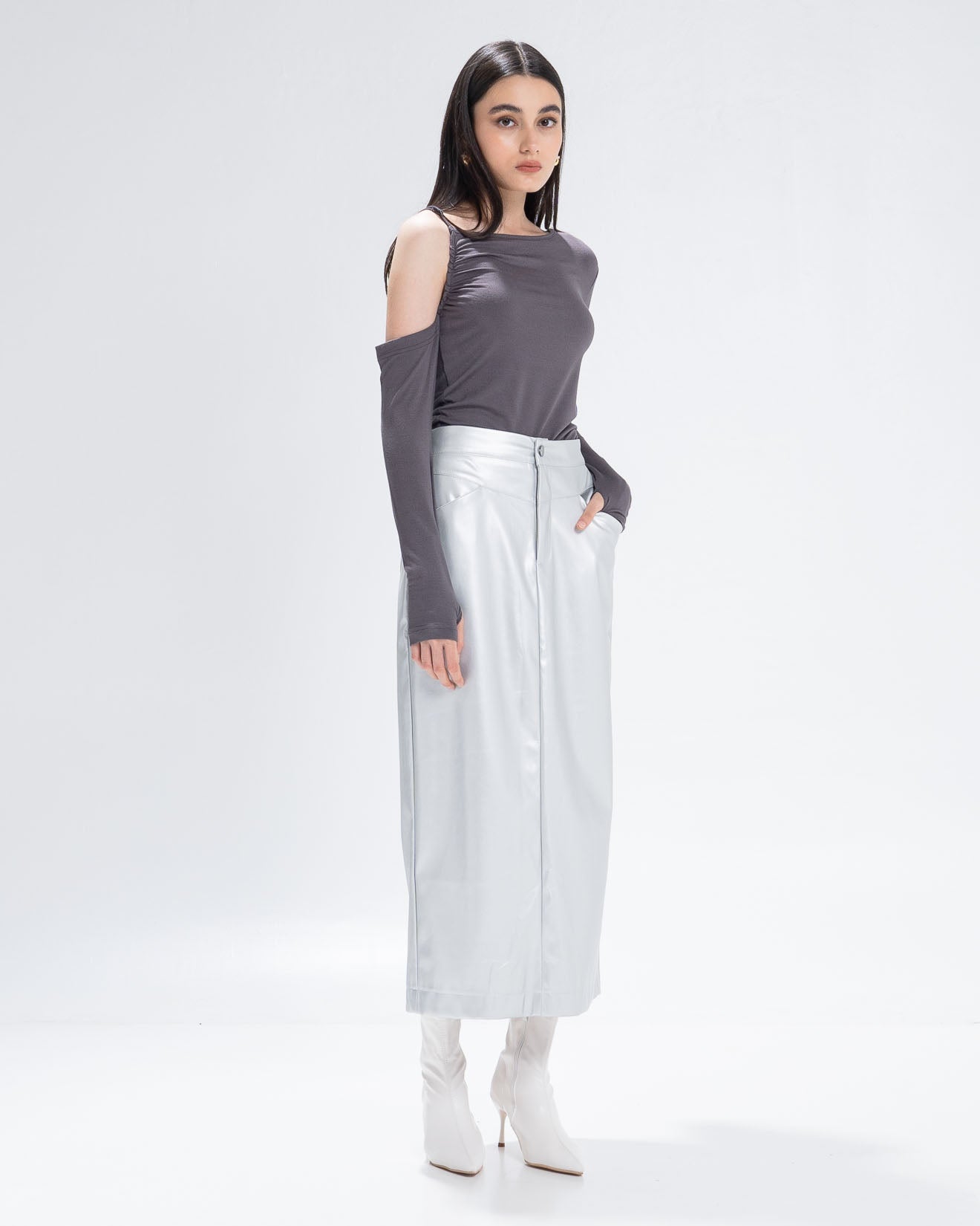 The Stage 20 Top Grey - Atasan Wanita SlimFit - 190923