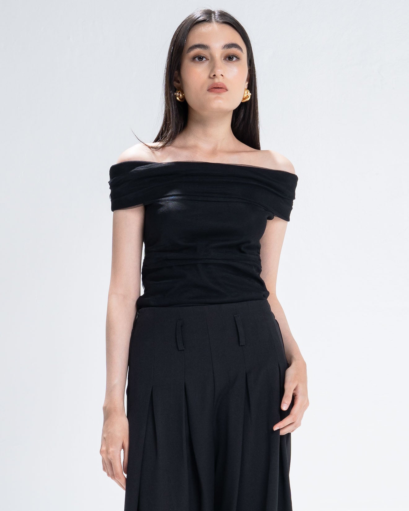 The Stage 22 Sleeveless Top Black - Atasan Wanita Kekinian - 190925