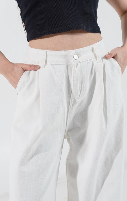 Giona Pants White