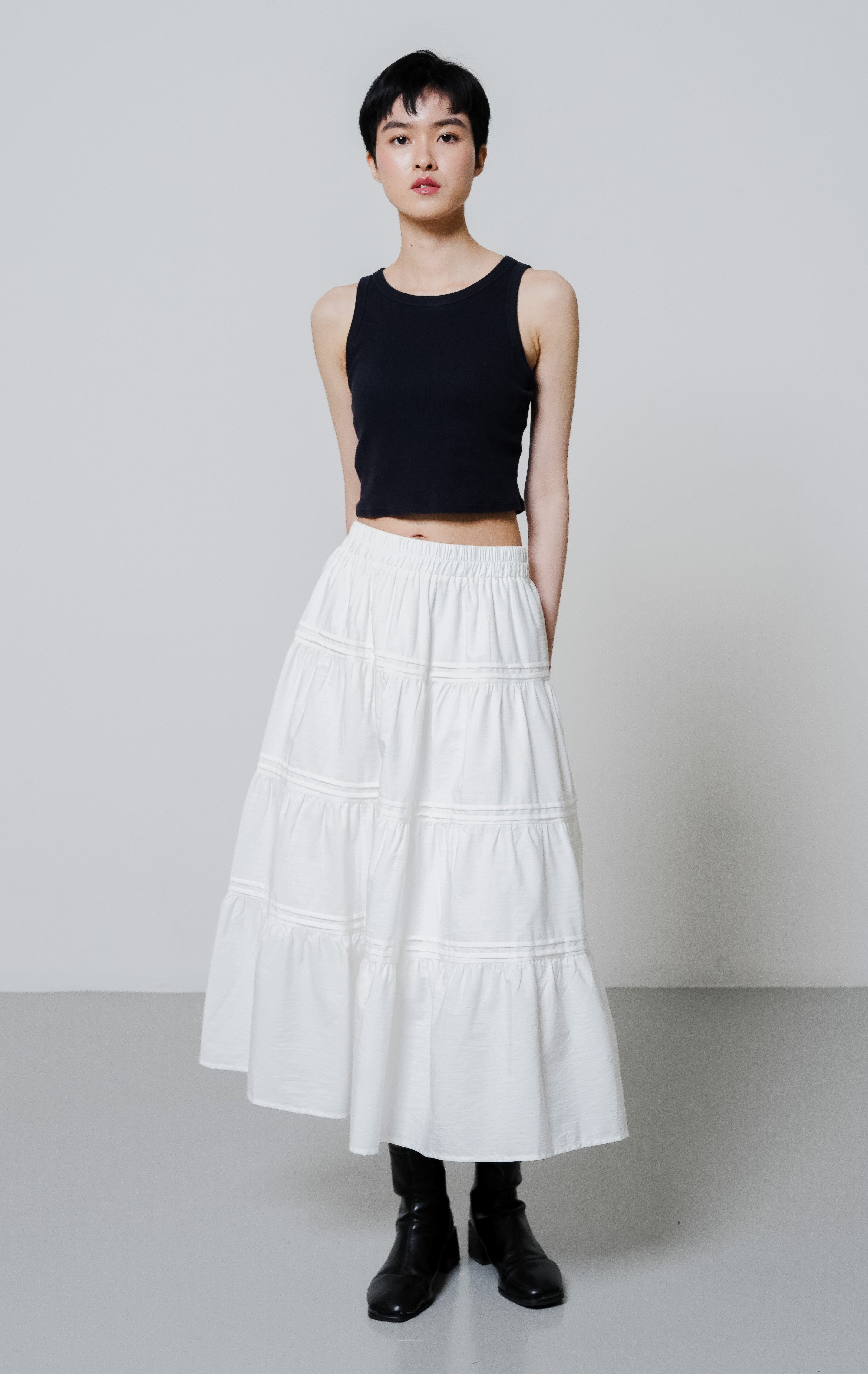 Laina Skirt White