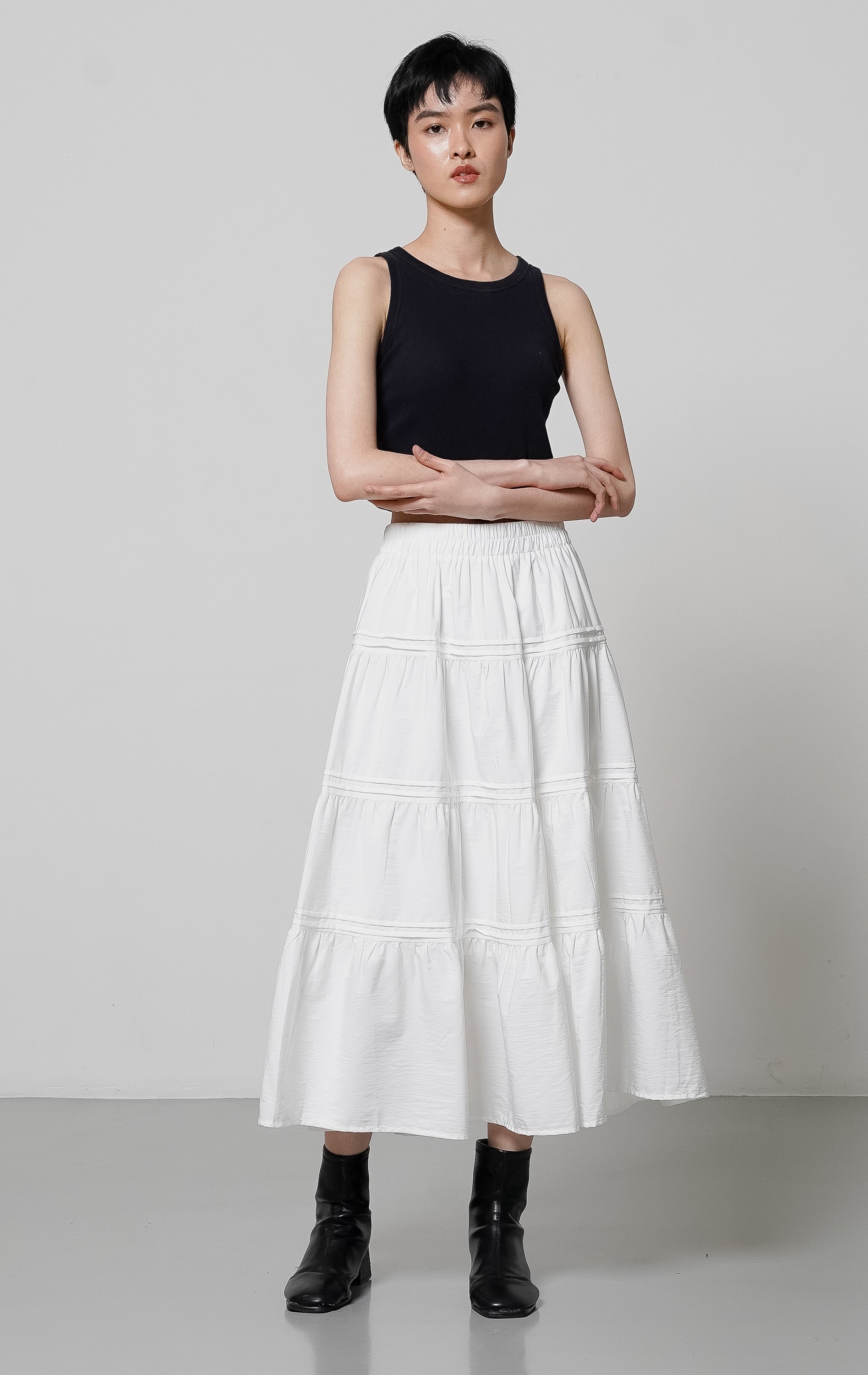 Laina Skirt White