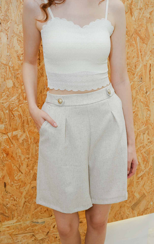SH Alaia Shorts Ivory