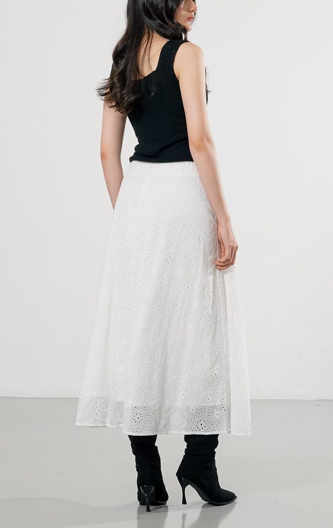 Nyra Skirt White