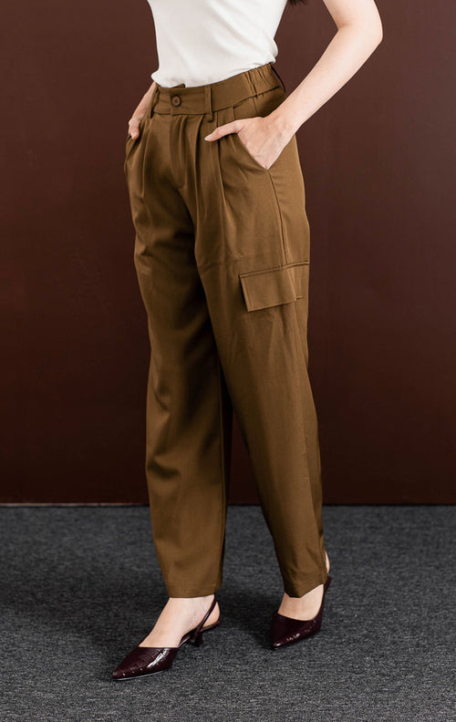 Rihana Pants Dark Brown