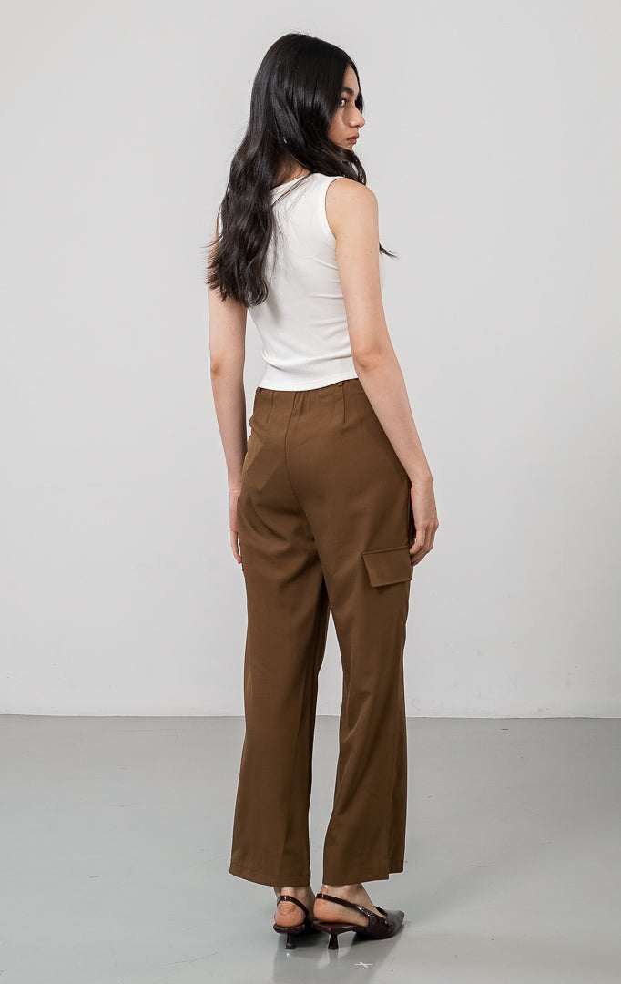 Rihana Pants Dark Brown