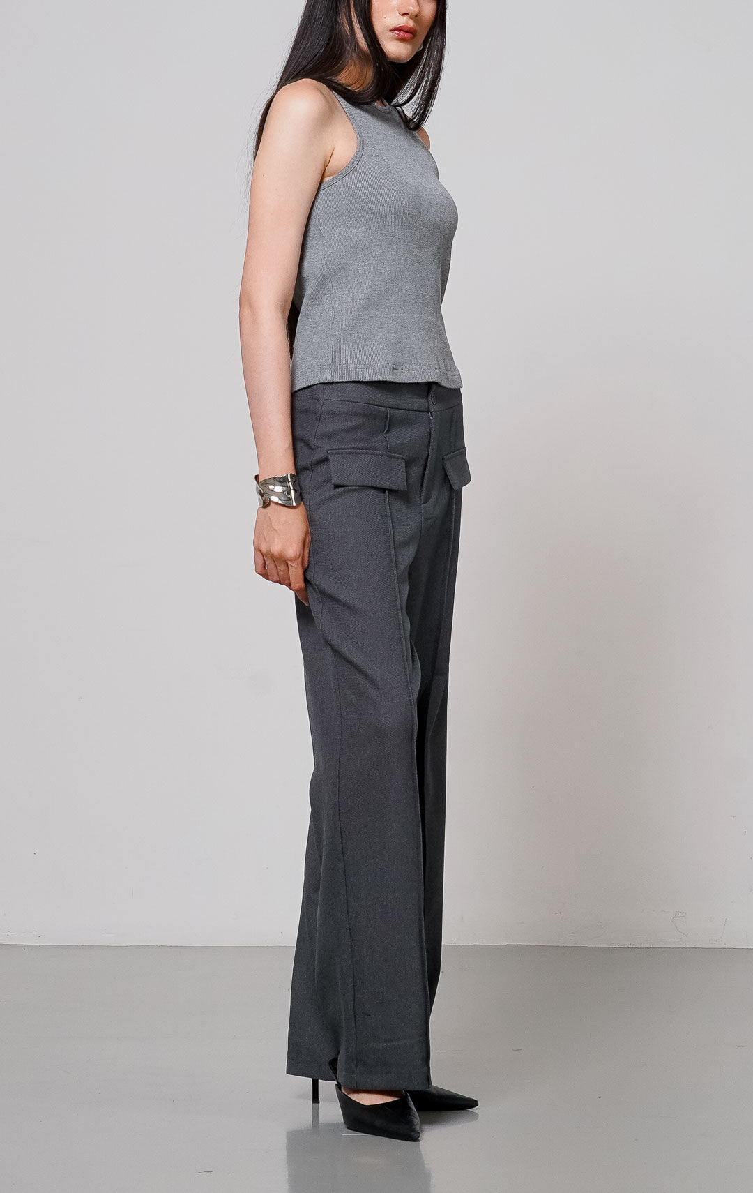 Clemence Pants Dark Grey