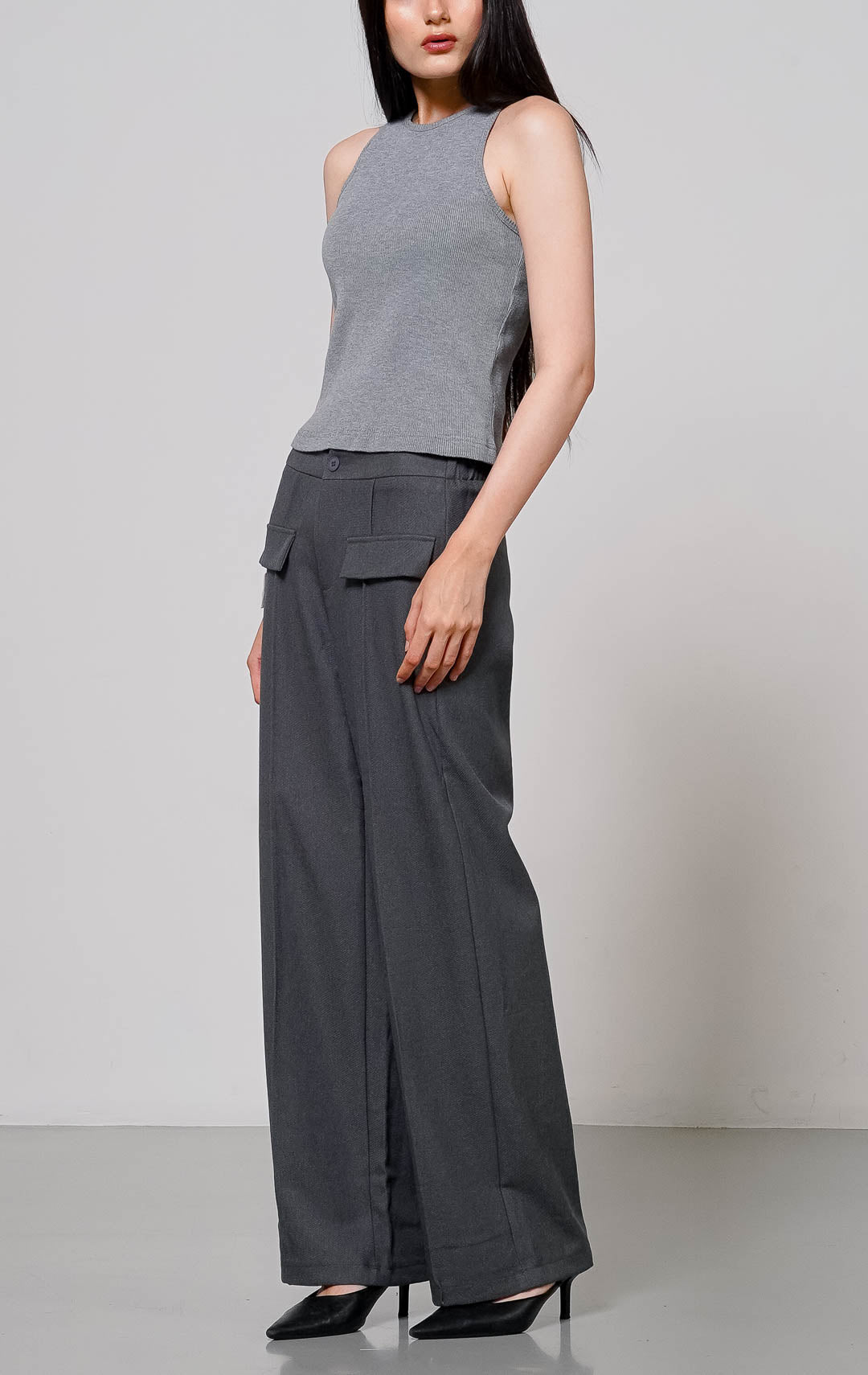 Clemence Pants Dark Grey