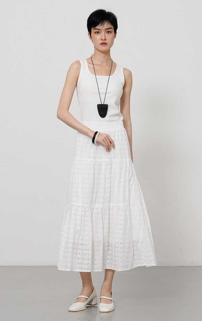 Wanda Skirt White