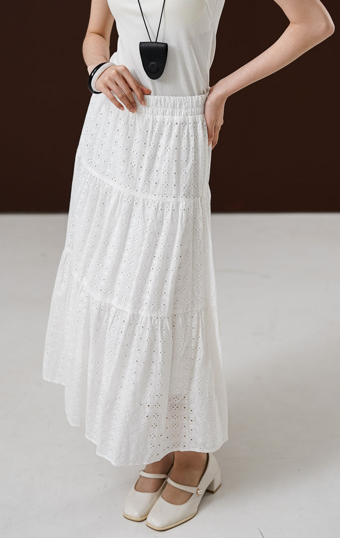 Wanda Skirt White