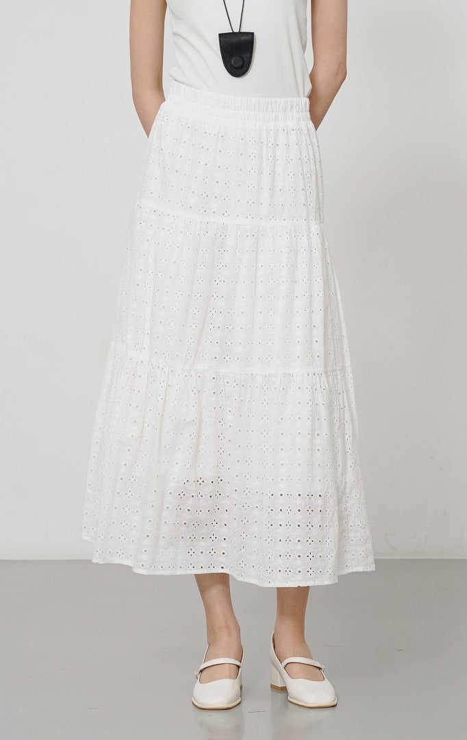 Wanda Skirt White