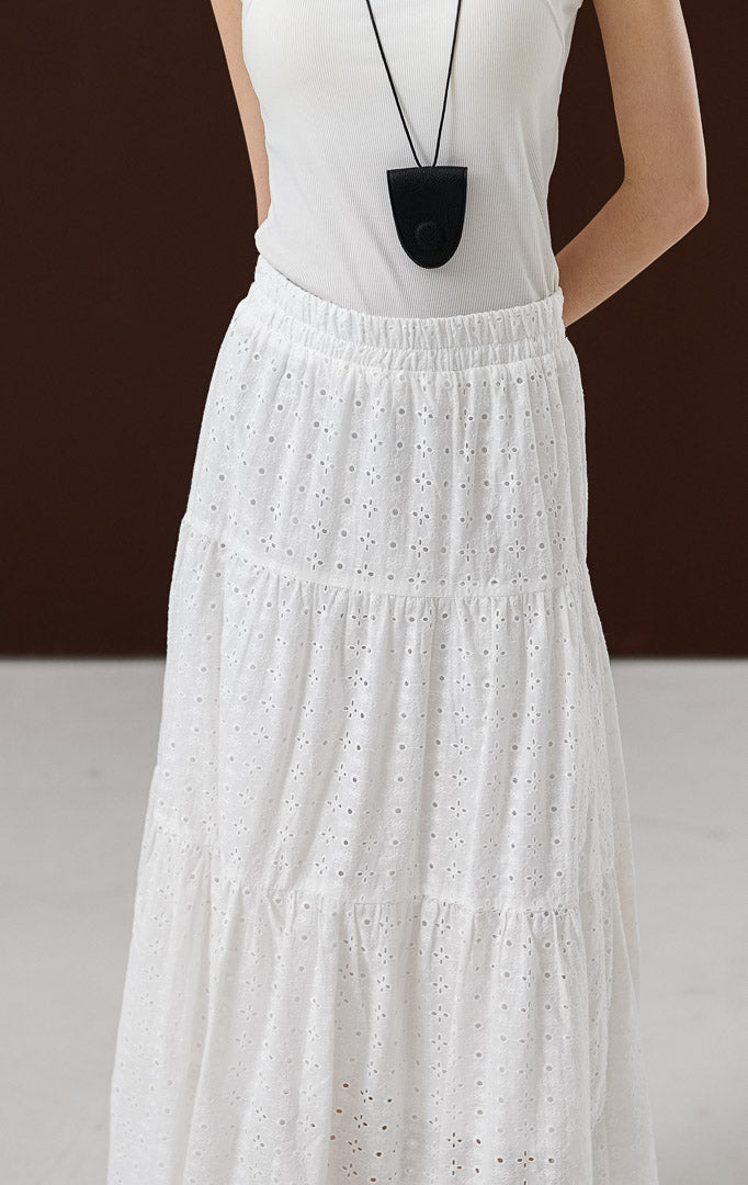Wanda Skirt White