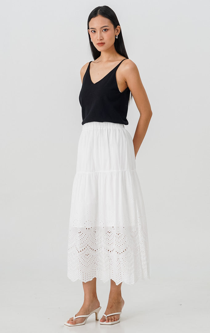 Tatum Skirt White