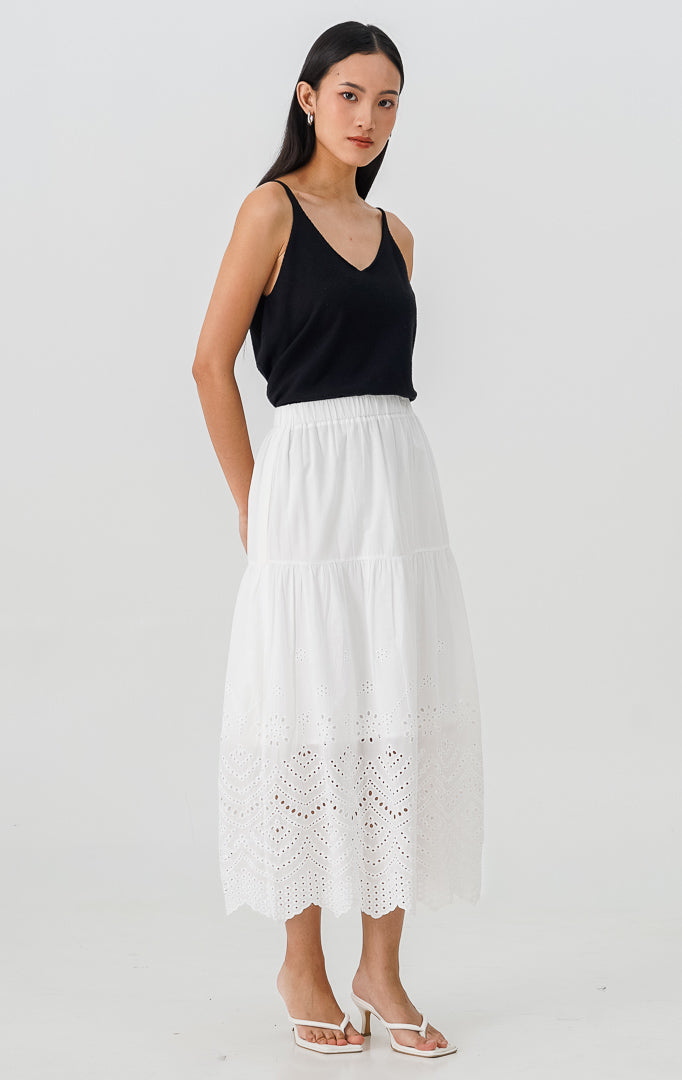 Tatum Skirt White