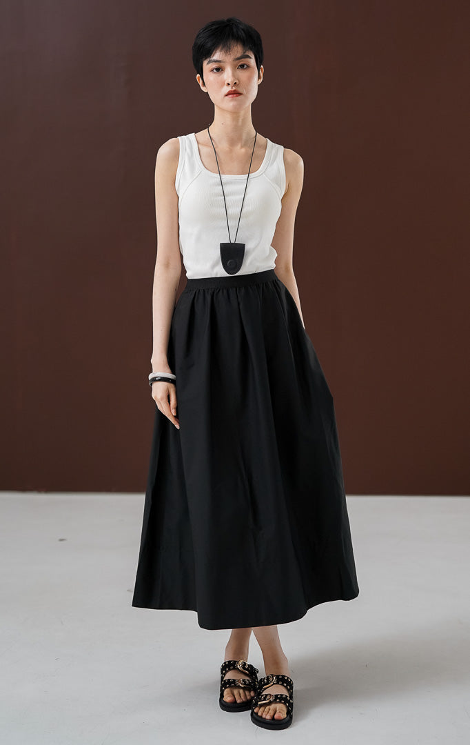 Chaewon Skirt Black