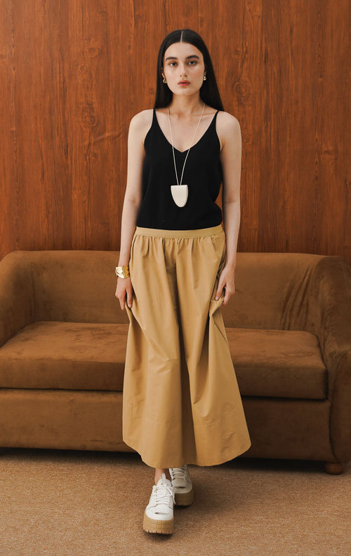 Chaewon Skirt Khaki