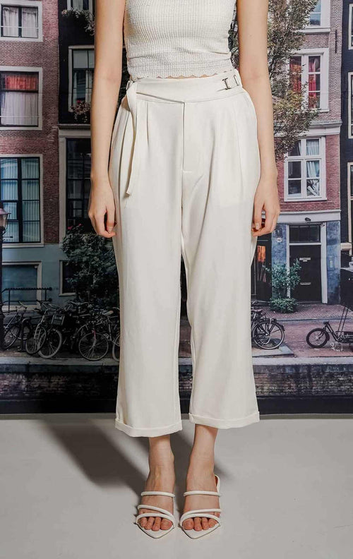Yossie Belt Pants White